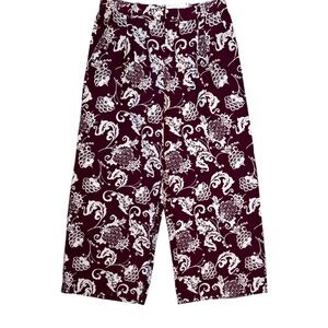 Liz Claiborne Floral Burgundy Women's Pants